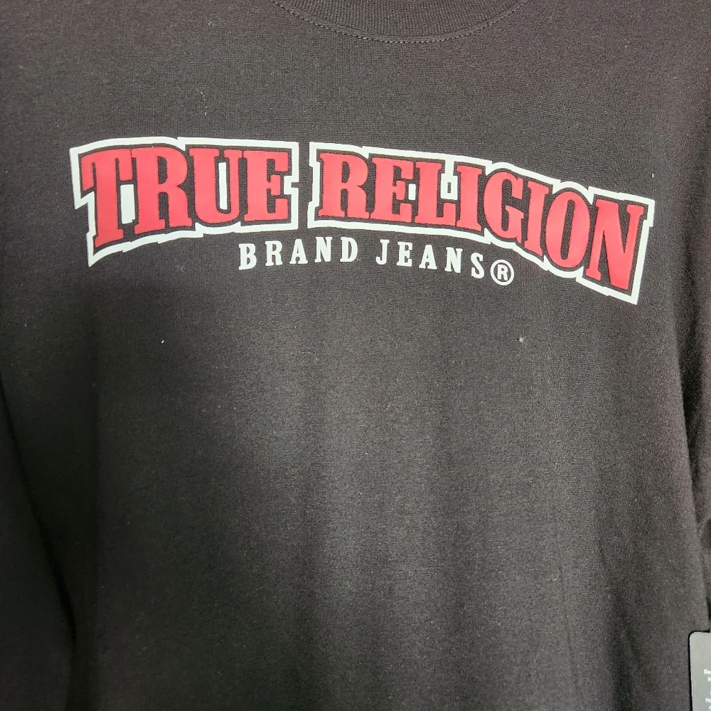 True Religion Black Long Sleeve Tee